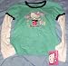 Child's Aqua Hello Kitty Long Sleeve Shirt Medium