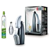Soda-Stream Penguin 1016112494 Wassersprudler inkl. SST-Zylinder und 2 Glaskaraffen