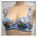 Venus 2 Pack Baby Blue Floral Bra #8071 sz 34A