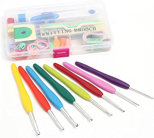 PeterLong Durable 16 sizes Crochet hooks Needles Stitches knitting Craft Case crochet set in Case Yarn Hook Stitch Weave Accessories