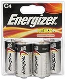 Energizer Max Alkaline C Battery, 4-Count