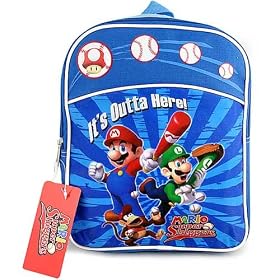 Super Mario Brothers Mini Backpack Lugi Game Pack