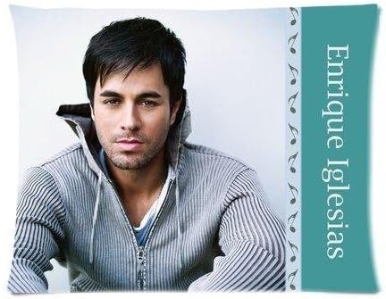 Whitexue Enrique Iglesias Spanish Famous Pop Singer Custom Rectangle Pillow Cases Good Gift for someone 26 X 20 Inch(One Side) by Whitexue