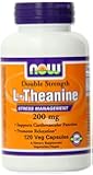 Now Foods L-Theanine Veg Capsules, 200 mg, 120 Count