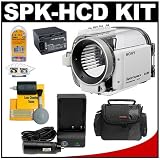 Sony Handycam SPK-HCD Underwater Camcorder Housing Case Sports Pack with Padded Case + Battery and Charger + Cameta Bonus Accessory Kit