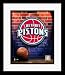 Detroit Pistons NBA Team Logo and Basketball Framed 8 x 10 Photograph