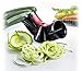 Westmark Stainless Steel Tri-Blade Vegetable Spiral Slicer Spiralizer Julienne Cutter (Red/Black)