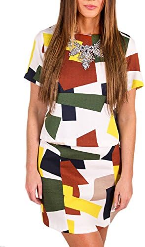 Esley Geometric Skirt - Multi - Small