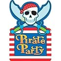 Pirate's Party Postcard Invitations 8ct