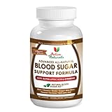 #1 Blood Sugar Support Supplement - Advanced Blood Sugar Support Formula - Formulated with All Natural Alpha Lipoic Acid, Chromium, Gymnema, Bitter Melon and Other Ingredients to Maintain Healthy Blood Glucose Level Naturally - 45 Days Supply