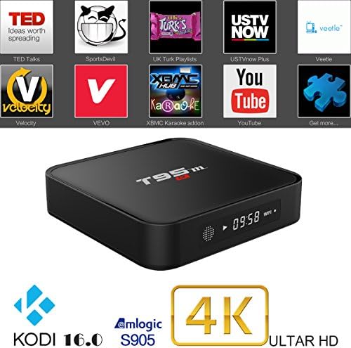 [2016 NEW]Nansii T95M Android 5.1 TV Box Amlogic S905 Quad-core 2.0 GHz 1GB+8GB 2.4G Wifi 1080p HD 4K with Kodi 16.0 Streaming Media Player TV Shows smart 3D TV box