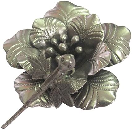 "ThaiSilverJewely" WEIGHT APPROX. 12.57 GRAMS VERY COOL FLOWER &amp; SMALL DRAGONFLY FLOWER SIZE 40x40 MM. REALLY NICE CLASSIC FLOWER PENDANT WITH RING FOR SMALL DRAGONFLY (KAREAN PENDANT BOX 5-A6)