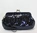 Coach Occasion Sequin Framed Large Wristlet Clutch 46727 Midnight
