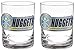 NBA Thunder Two Piece Rocks Glass Set