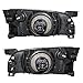 Brock Replacement Driver and Passenger Headlights Headlamps Compatible with 98-99 Altima 26060-9E025 26010-9E025