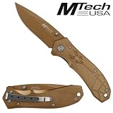 Best sale price for M-Tech Golden Spider Folding Knife. Free Shipping.