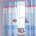 Izziwotnot Humphrey's Corner Little Red Car Tab Top Curtains, 132 x 163 Cm