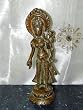White Tara Statue Feminine Form of Buddha Brass Meditation Idol 10"