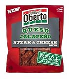 Oh Boy! Oberto Queso Jalapeno Steak & Cheese Bites, 3.25-Ounce Pouches (Pack of 4)