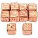 Dice Cube Beads Copper Plated Beading 9mm Approx 10Pcs