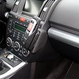 Produkt-Bild: KUDA Telefon Konsole passend f&uuml;r Fahrzeugmodell: Land Rover Freelander ab 03/07 Echtleder Schwarz