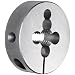 Union Butterfield 2010(UNC) Carbon Steel Round Threading Die, Uncoated (Bright) Finish, 2" OD, 1/2"-13 Thread Size
