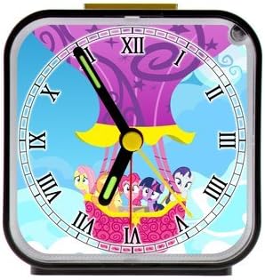My Little Pony Custom Square Black Alarm Clock 100% Quartz