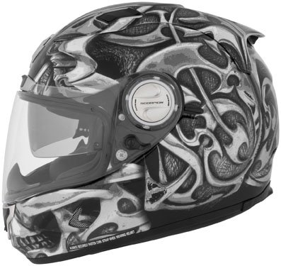 SCORPION EXO-1100 Kranium Full Face Helmet (XL) and Foothills Motorsports Ogio Helmet Bag