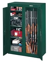 Stack - On 16 Gun Double Door Security Cabinet Hunter Green
