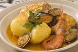 Spanish Cuisine. Seafood Stew Costa Brava Style. - 18"W x 12"H - Peel and Stick Wall Decal by Wallmonkeys
