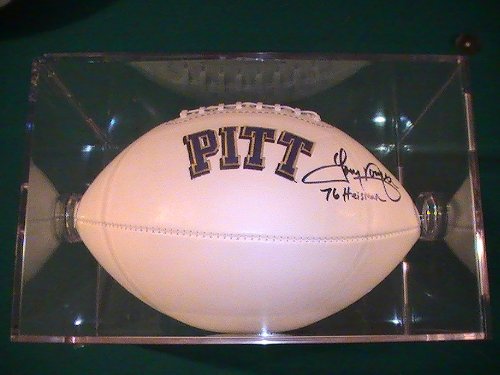 Tony Dorsett Dallas Cowboys Autographed Football Coa & Tamper Proof Hologram & Photo of Signing w/ Football Holder