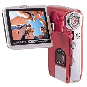 DXG 563V 5.1 MP Digital Camcorder (Red) by DXG