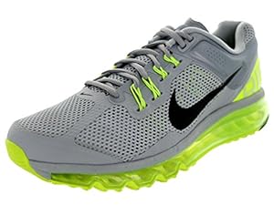 Nike Men's Air Max+ 2013 Wolf Grey/Black/Volt Running Shoe 10 Men US