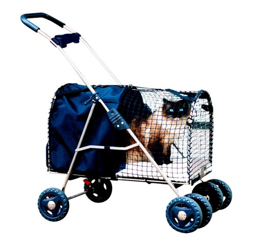 Kittywalk Fifth Avenue Pet Stroller - For Pets Up to 25 Pounds - Blue