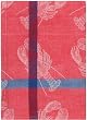 100% Cotton Lobster Jacquard Check Dishtowel Red 18" X 28" Set / 6