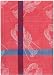 100% Cotton Lobster Jacquard Check Dishtowel Red 18" X 28" Set / 6