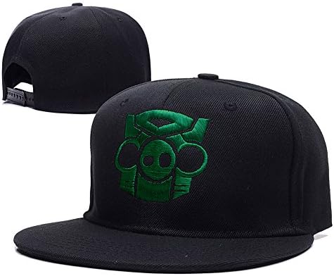 ANDREYD Angry Birds Transformers Logo Adjustable Snapback Embroidery Hats Caps - Black/Green