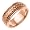 14K Rose Gold comfort fit Basket Weaved Braided Women's Wedding Band