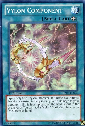 Yu-Gi-Oh! - Vylon Component (HA06-EN025) - Hidden Arsenal 6: Omega Xyz - 1st Edition - Super Rare