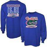 Florida Gators 2006 BCS National Champions Royal Blue Schedule Long Sleeve T-shirt