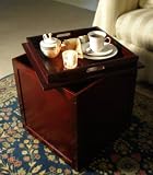Wooden Cube Tray Storage Table 18" X 18" X 18" Space Saving Table