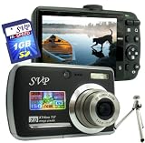 SVP Xthinn-737, 7.0MP, CCD Panasonic Sensor with 3x Optical zoom, 3 TFT LCD (Free-1GB High Speed SD Card, a Sturdy Tripod)