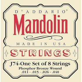 D'Addario Mandolin Strings Set, Phosphor Bronze Medium