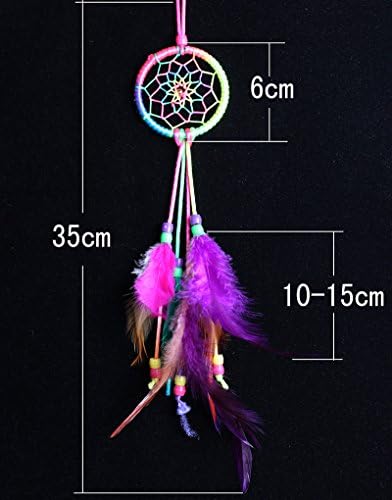 Topin® Dream Catcher Beaded Feathers Multi Color Handmade wall hanging ornament ... B01530YJX0