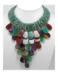 Agate Necklace In Zinc