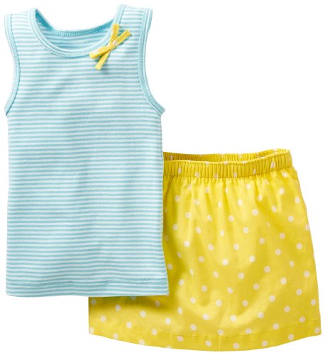 Carter's Baby Girls' 2 Piece Dot Print Skirt Set (Baby)