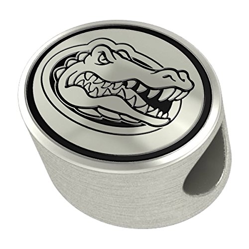 Florida Gators Sterling Silver Antiqued Bead Fits Most European Style Charm Bracelets