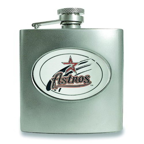 MLB Houston Astros Stainless Steel Hip Flask 6oz
