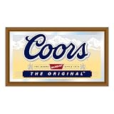 Coors Light Wood Framed Mirror BIG 15 x 26 inch