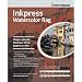 Inkpress Fine Art Watercolor Rag Textured Surface, 15 mil, 95%   Bright, Single Sided, 13 x 19, (25 sheets)